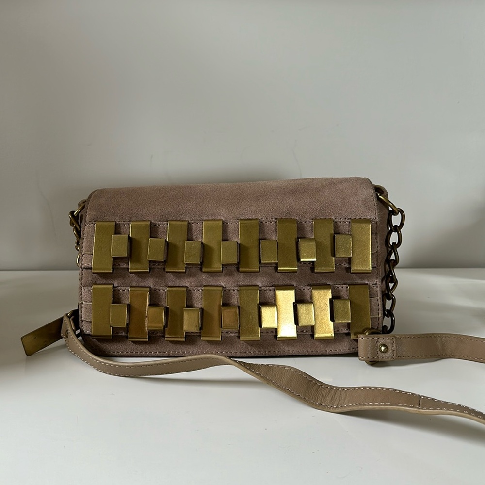 Calvin Klein Suede Shoulder Bag